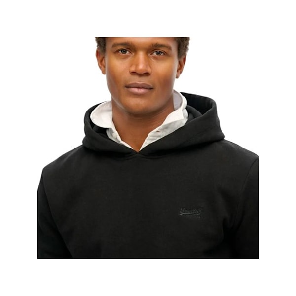 Sweatshirt med hætte Superdry Essential Logo - Sort - jag