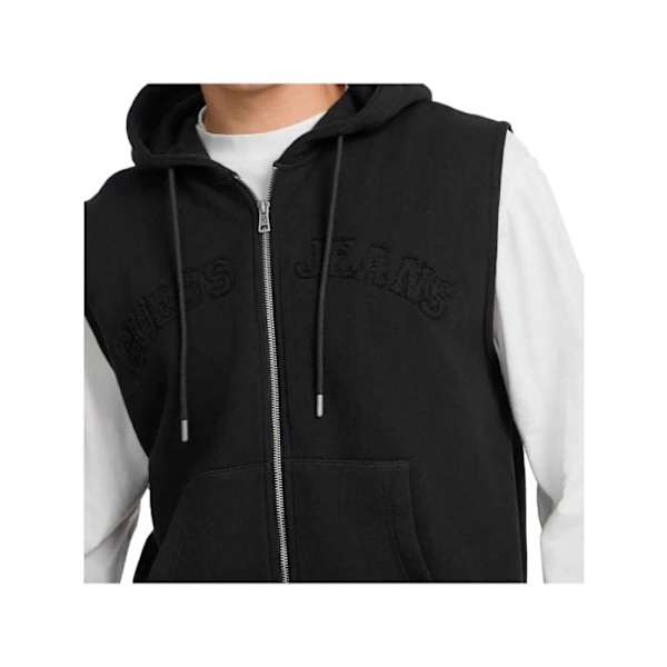 Sweat Guess Herr Regular Svart Bomull Svart XS