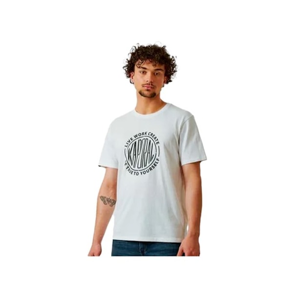 KAPORAL - Vit T-shirt för Herr 100% bomull BOUNS - M
