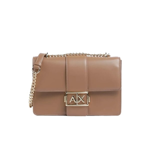 Armani Exchange Naisten Monogram Olkalaukku Ruskea Polyuretaani kastanj