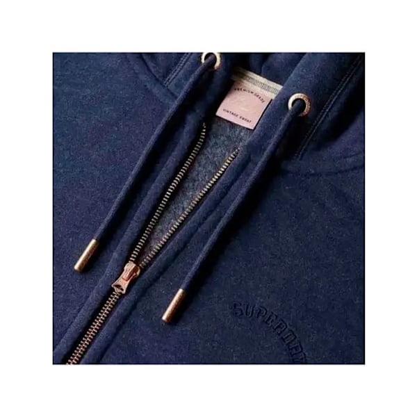 Sweat Superdry Femme Essential Blå Syntetisk Blå M