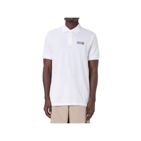 Polo Versace Herr Couture Vit Bomull Vit M
