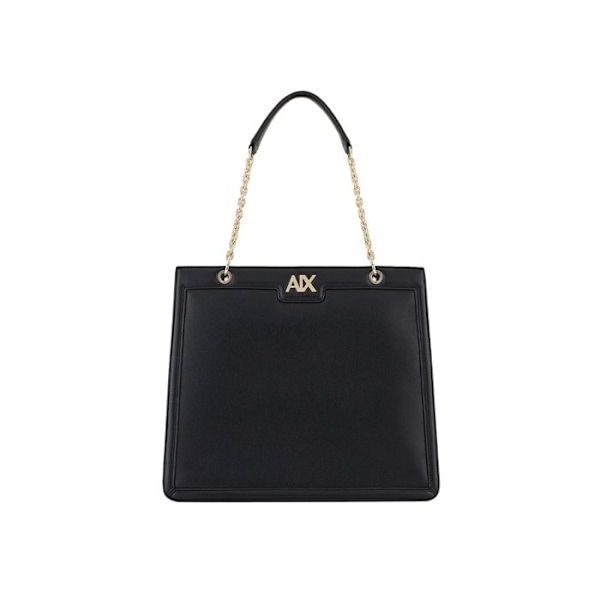 Armani Exchange Dame Heritage sort PU-tasker Svart