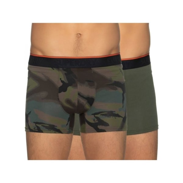 Boxer Superdry Man Pack x2 front logo Kamouflage Syntetisk Kamouflage S