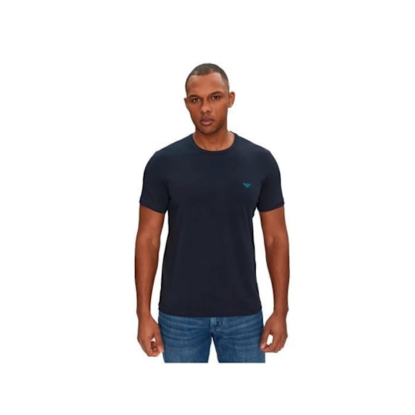 T-shirt Emporio Armani Herre Ørn Sort Bomuld - M