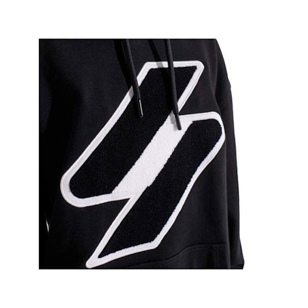 Sweat Superdry Dam Classic logo Svart Syntetisk Svart XS/S