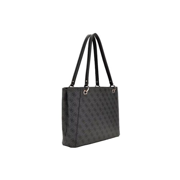 Strandtaske - Guess Jeans - Monogram - Sort - 25x26x10 cm - Lynlås SVARTAR
