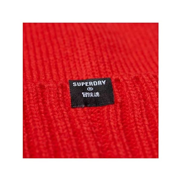 Bonnet Superdry Mies Classic logo Punainen Akryyli Röd Unik storlek