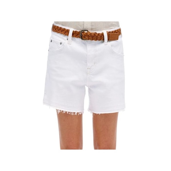 Kort Superdry Femme Cut Off Vit Syntetisk Vit 26