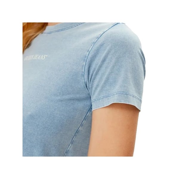 T-shirt i bomuld lige Blå S