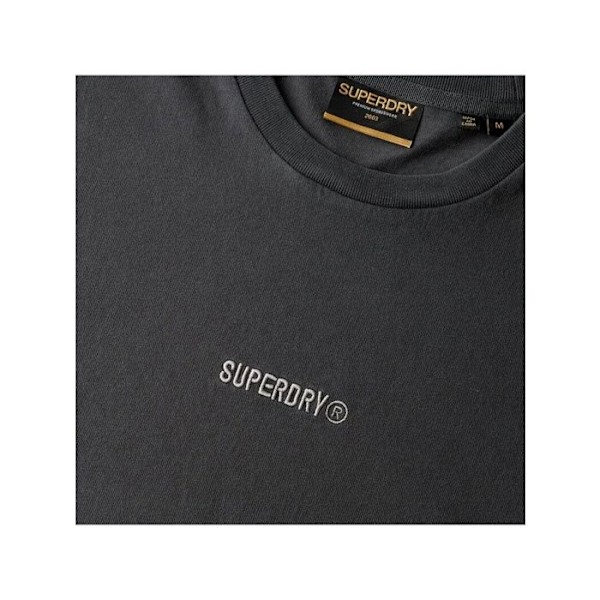 T-shirt Superdry Herre Micro Grafisk Sort Bomuld Svart jag