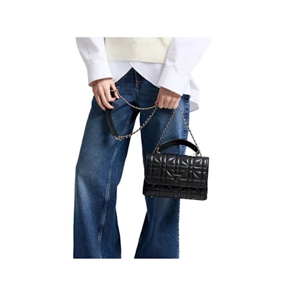 Axelväska - GUESS - Edita Hand Bag 297229 - Svart - 100% polyuretan - Mått 23,5x15x6 cm svart