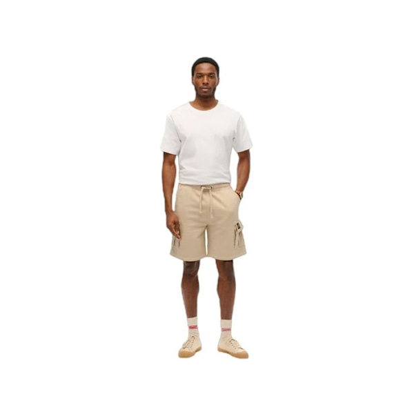 Lyhyt Superdry Homme Kontrast Stitch Beige Puuvilla Beige jag