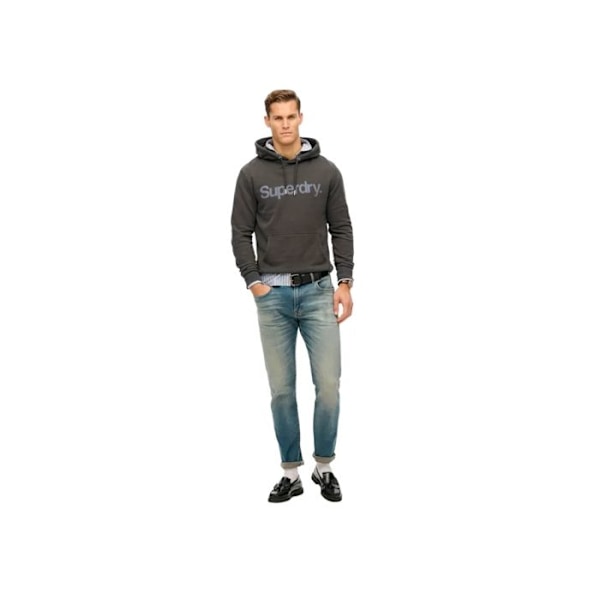 Superdry Miesten Core Logo Kaupunki Musta Puuvilla Svart S