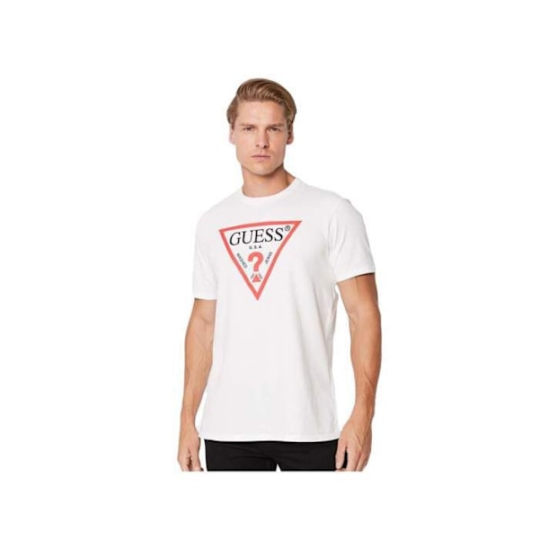T-paita Guess BSC CLSC Tri Logo rent vitt S