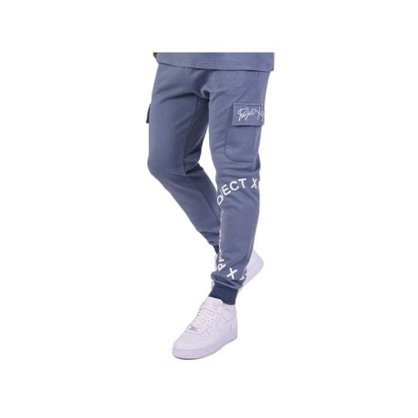 Joggingbyxor med fickor - PROJECT X PARIS - Herr - Blå - Fitness - 100%polyester Blå S