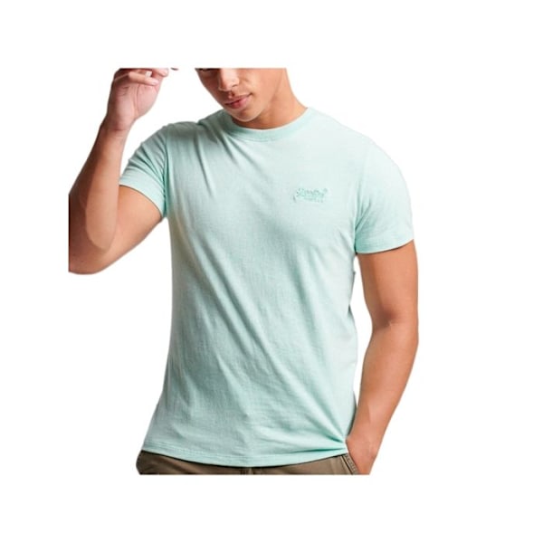 T-shirt Superdry Herr Essential Logo Grön Bomull Grön XXL