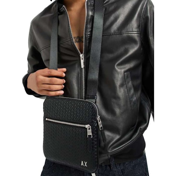 Armani Exchange Mandeltaske Herre Monogram Sort Syntetisk Svart