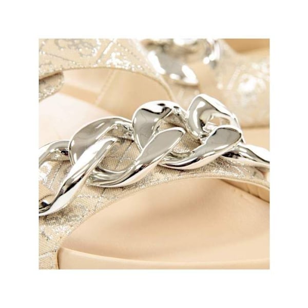 Claquettes Guess Femme Fatema logo 4G Beige Synthétique Beige 38