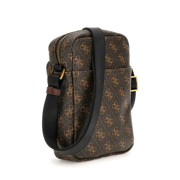 Sacoche - Guess - Torino Medium Bum Bag - Brun/Ocre - Zippée - 100% PU kastanj