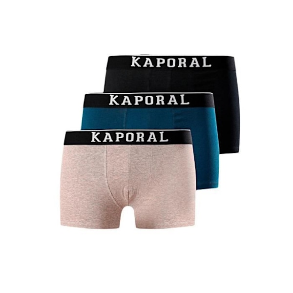 Boxer Kaporal Man Pack x3 frontlogotype Flerfärgad Bomull Blå S