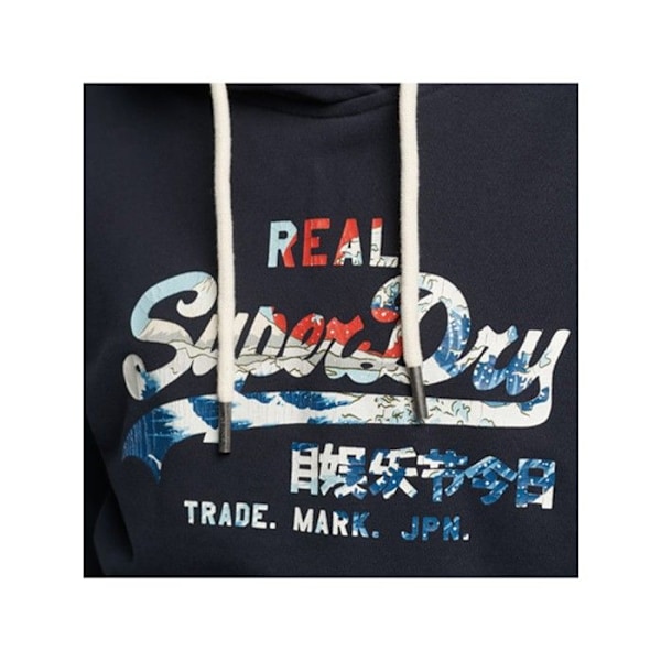 Sweat Superdry Dame Vintage logo klassisk Blå Kato Blå XS