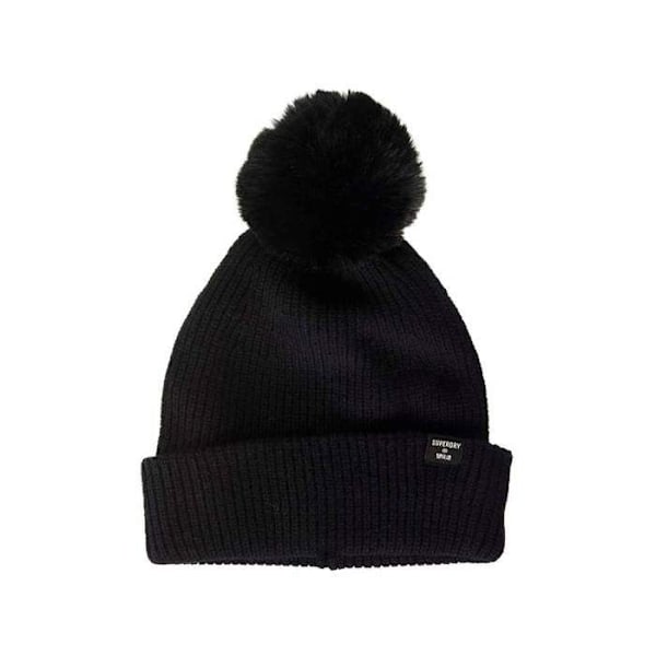 Hue - Superdry - Heritage - Sort - Côtelé - Vinter - Kvinde Svart Unik storlek