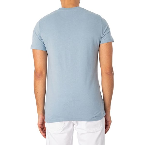 T-Shirt EMB Med Essentiell Logotyp - Superdry Blå XXL
