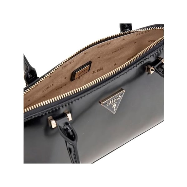 Käsilaukku - GUESS - Arnela Girlfriend Satchel - Musta - 100% polyuretaani - Vetoketjullinen svart