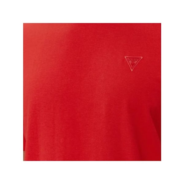 T-paita Guess Mies Triangle G Punainen Puuvilla Röd M
