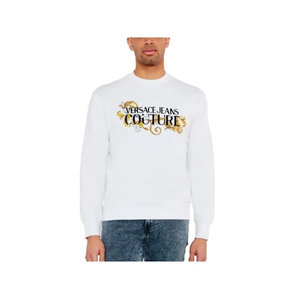 Sweat Versace Homme Couture Blanc Coton Vit S
