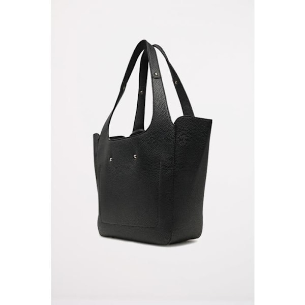 Olkalaukku - GUESS - Helina Totebag - Musta - 100% polyuretaani - Magneettikiinnitys svart
