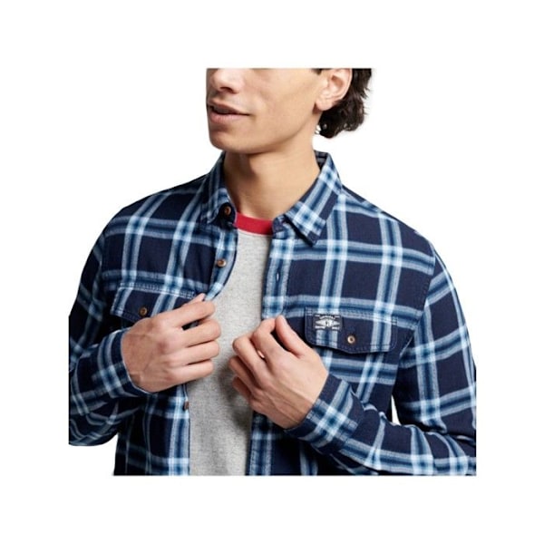 Superdry Miesten Vintage & Original Logo Paita Sininen Puuvilla Blå M
