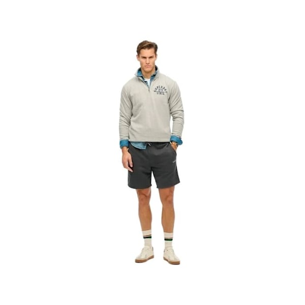 Kort Superdry Homme Vasket Essentiel Sort Bomuld Svart jag