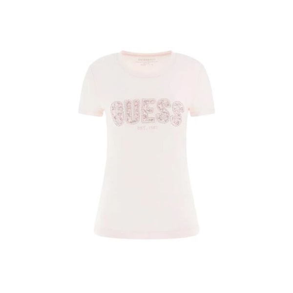 T-shirt Guess Dam shine Rosa Coton - XS