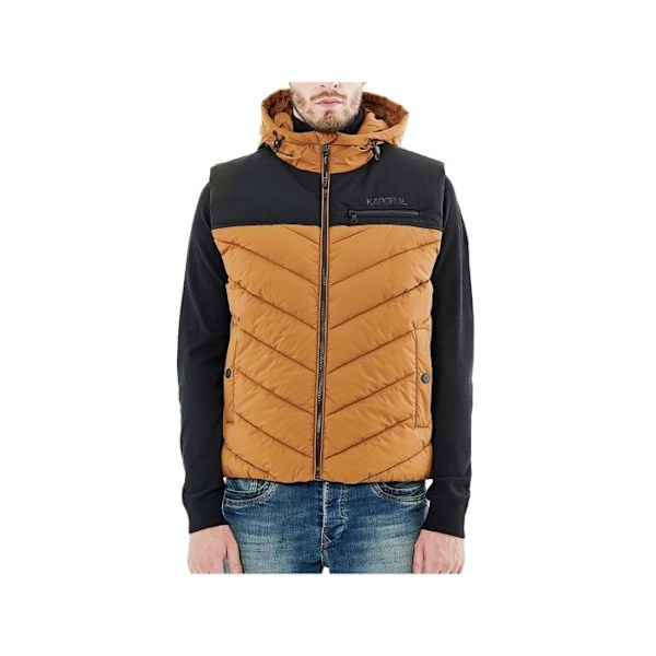KAPORAL - Ærmeløs dunjakke - brun - XL - Brun - Dunjakker & Jakker kastanj M