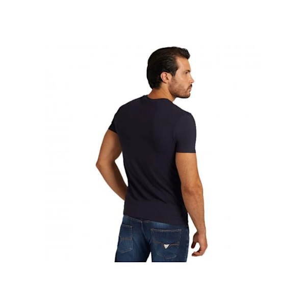 Blå V-ringad t-shirt för män Guess M2YI32J1311 Blå M