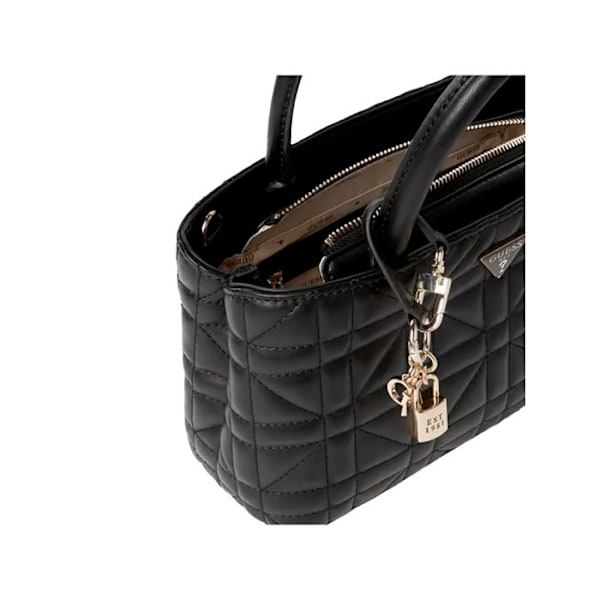 Saccos shopper - GUESS - Edita Elite Satchel - Svart - Matelassé - 27x16x10.5cm svart
