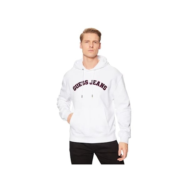 Sweat Guess Homme G force Hvid Cotton Vit M