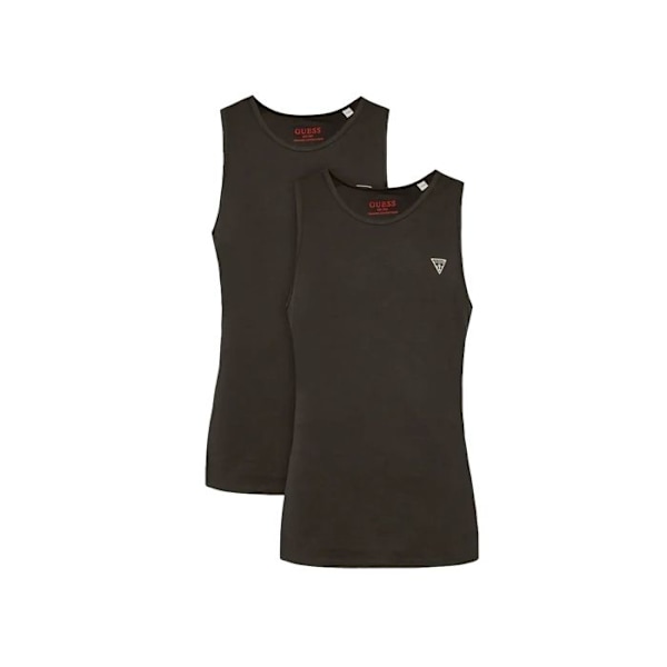 Guess Herrtanktop Pack x2 mini triangel Svart Bomull Svart M