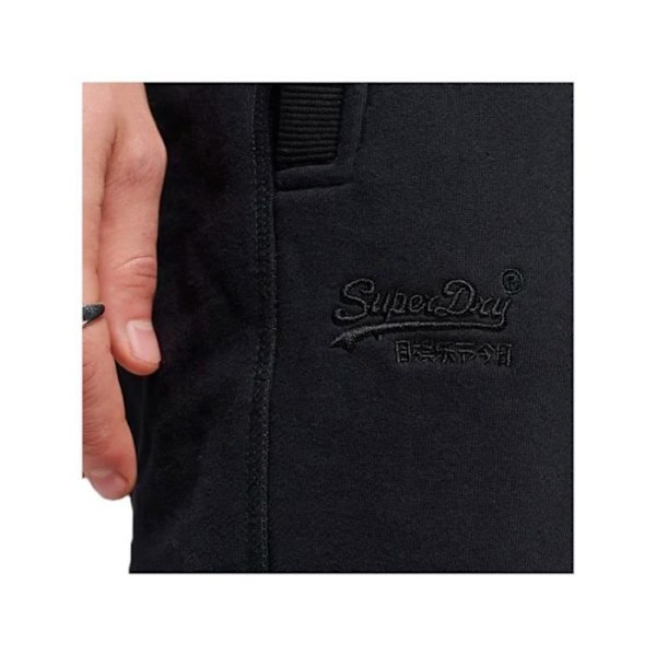 Kort Superdry Homme jersey Essential Sort Bomuld - S