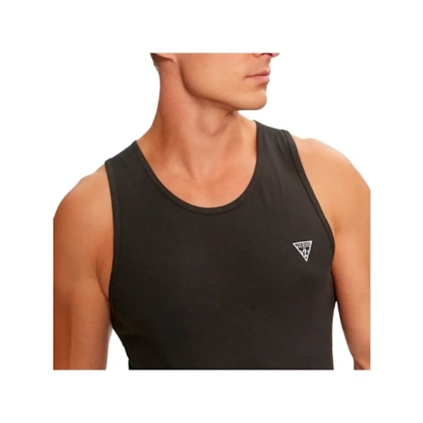 Guess Herrtanktop Pack x2 mini triangel Svart Bomull Svart XL