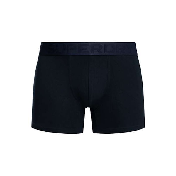 Lot av 3 boxers i ekologisk bomull - Superdry Blå jag