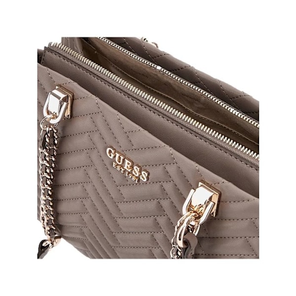 GUESS Skuldertaske taupe til kvinder - Anning Shoulder Satchel Bag Dark Taupe 292214 mol