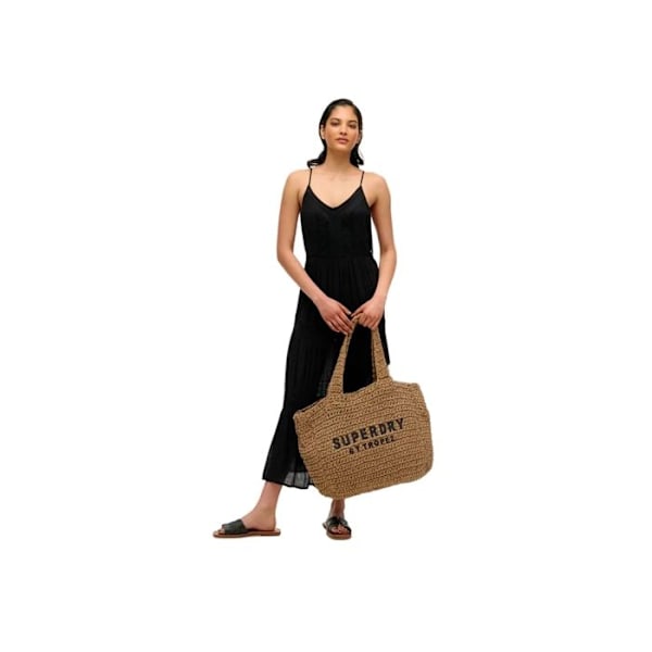 Superdry Dame tas Raffia City Brun Syntetisk kastanj