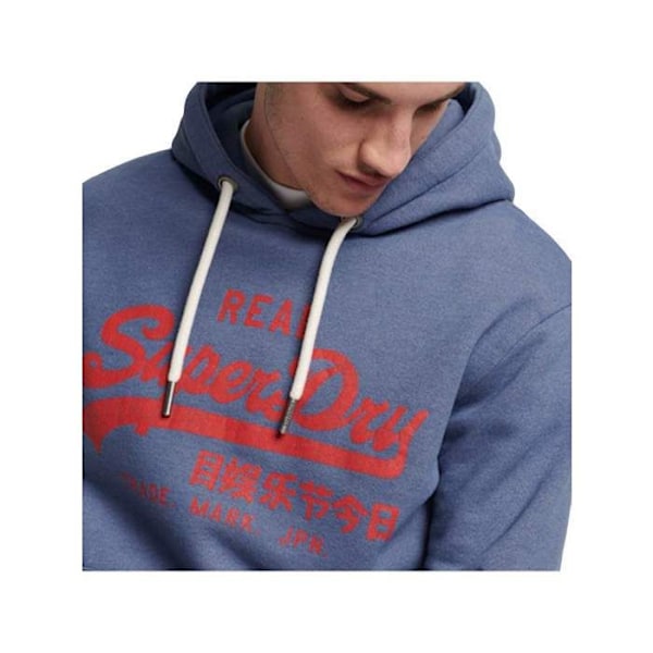 Sweat Superdry Man chiné Vintage Logo Blå Bomull Blå S