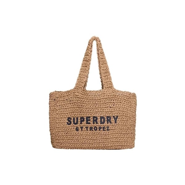 Superdry Dame tas Raffia City Brun Syntetisk kastanj
