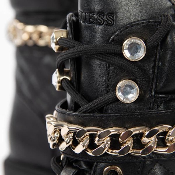 Guess Naisille Chain muste nahkaboots sort 36