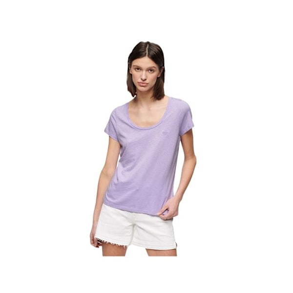 Superdry Naisten Scoop T-paita Ruusu Puuvilla Rosa S