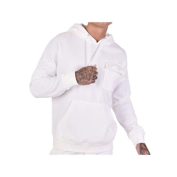 Oversize hoodie med lomme - PROJECT X PARIS - Herre - Hvid - Lange ærmer - Hætte. Vit XL